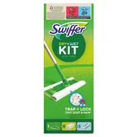 Swiffer na podlahy Štartovacia Sada: 1 Násada, 8 ks Dry a 3 ks vlhčené obrúsky