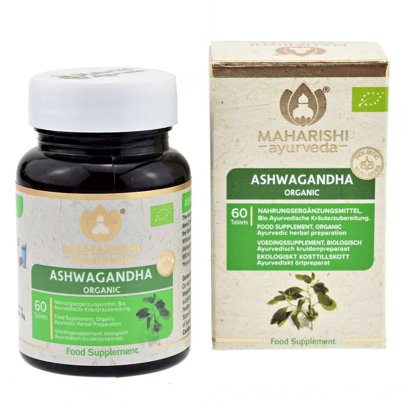 Maharishi Ayurveda Ashwagandha energia, vitalita, sex, 60 tabliet, BIO