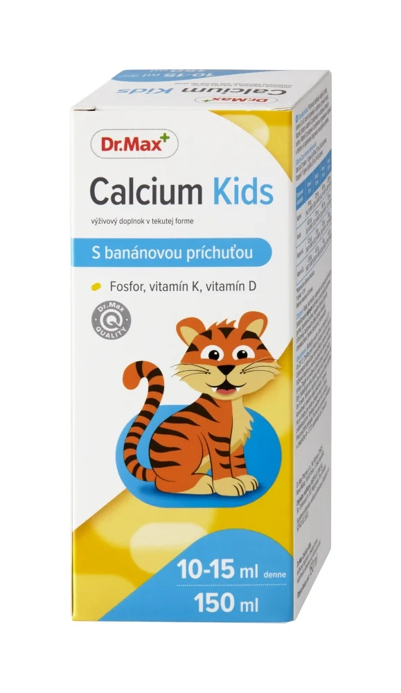 Dr. Max Calcium Kids 1×150 ml, výživový doplnok pre deti