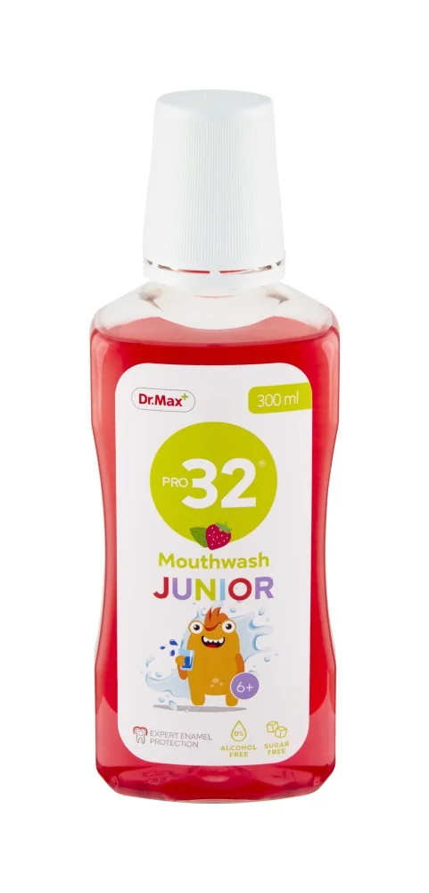 Dr. Max PRO32 Ústna voda JUNIOR 6+ 1×300 ml, ústna voda