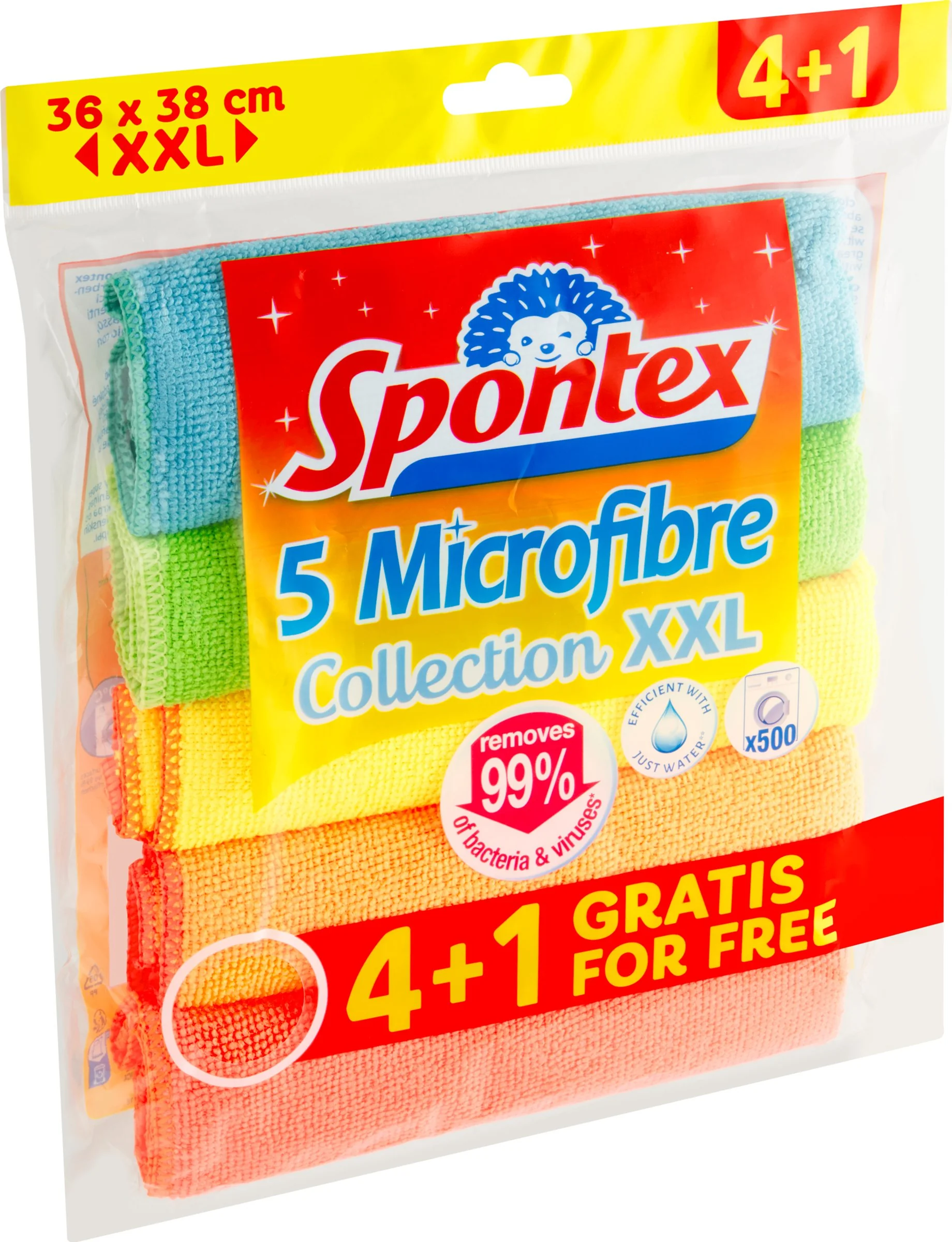 Spontex utierka z mikrovlákna XXL 4+1 1×5 ks