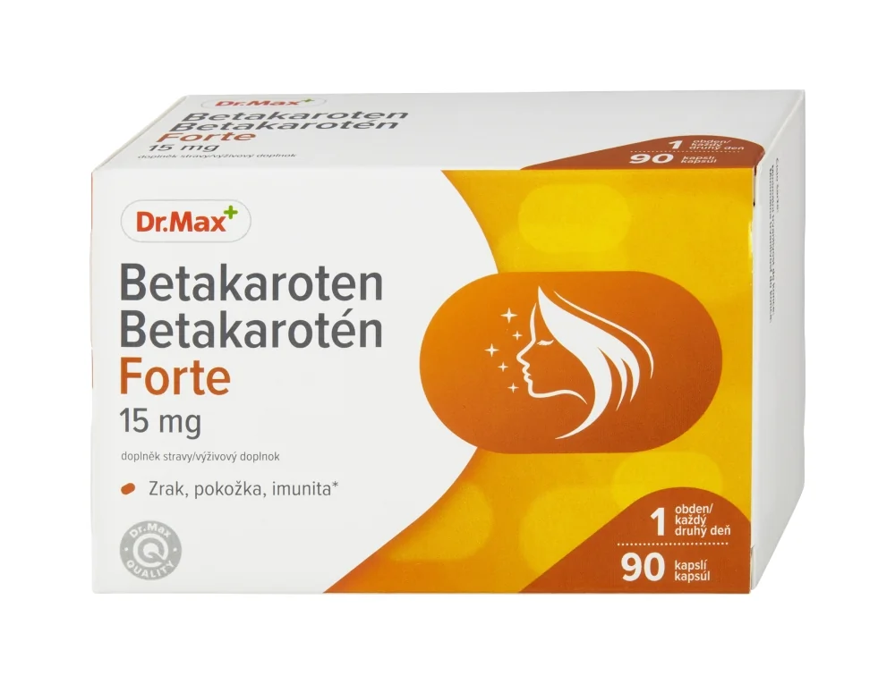 Dr. Max Betakarotén Forte 15 mg 1×90 cps, výživový doplnok