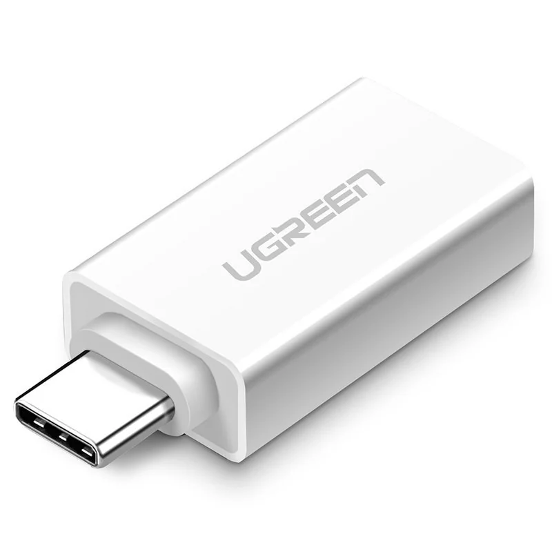 Ugreen OTG adaptér USB 3.0 / USB-C F/M, biely 