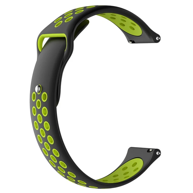 BStrap Silicone Sport remienok na Xiaomi Amazfit Bip black/green