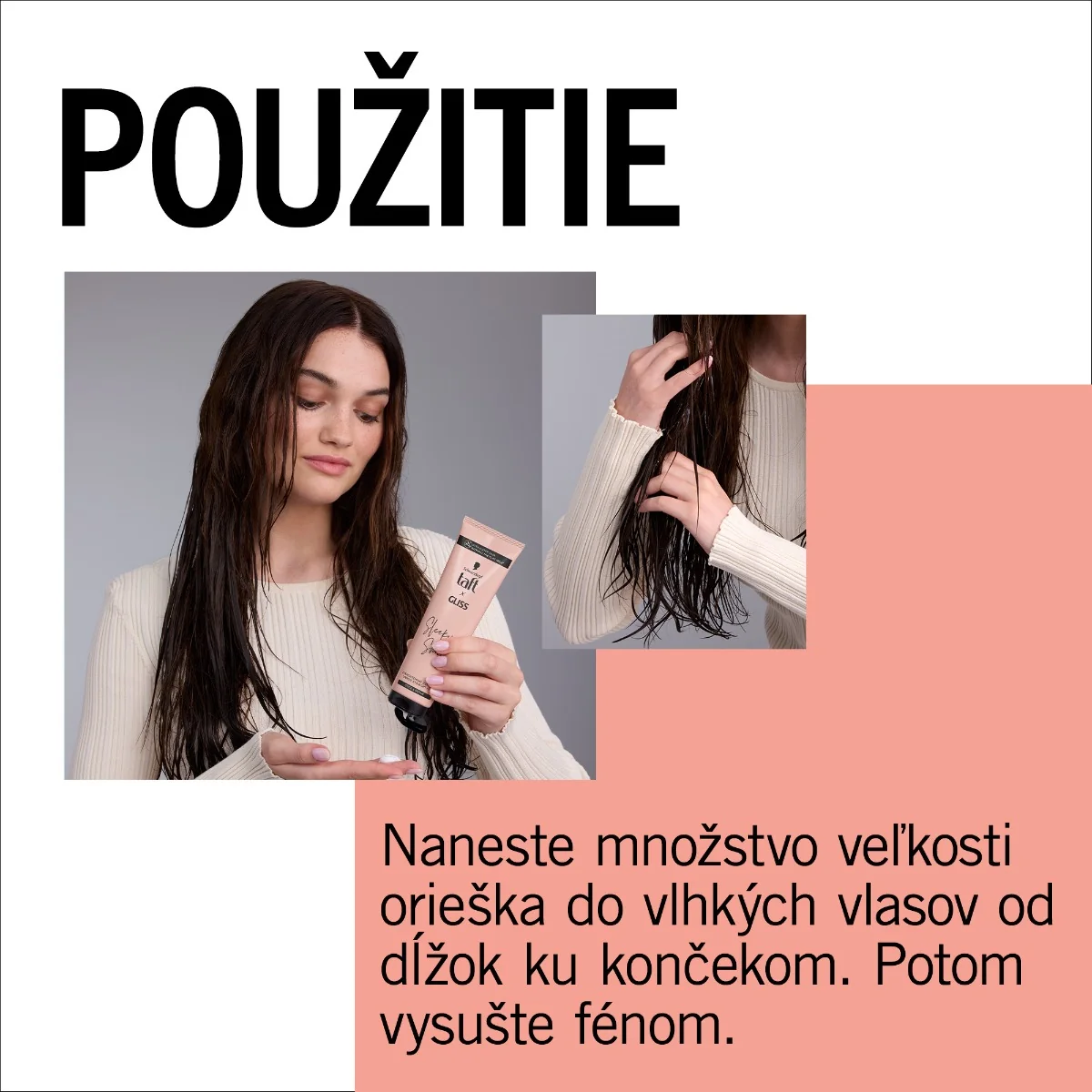 Schwarzkopf Taft x Gliss Vyrovnávajúci krém 1×150 ml, vlasový krém