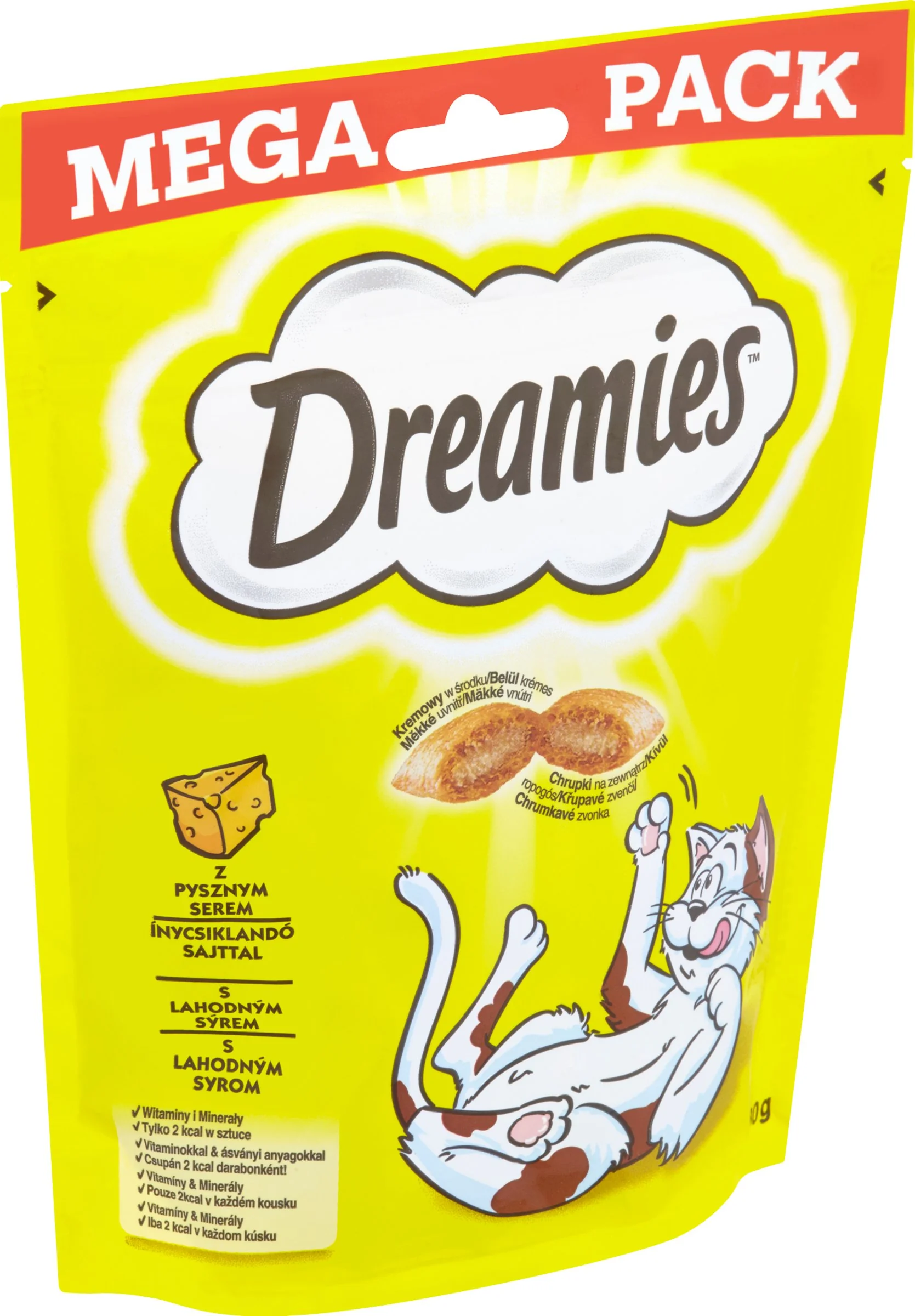 DREAMIES chrumkavá pochúťka so sýrom 1×180g, krmivo so syrom