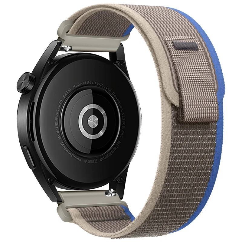 BStrap Velcro Nylon remienok na Huawei Watch GT 42mm white rainbow