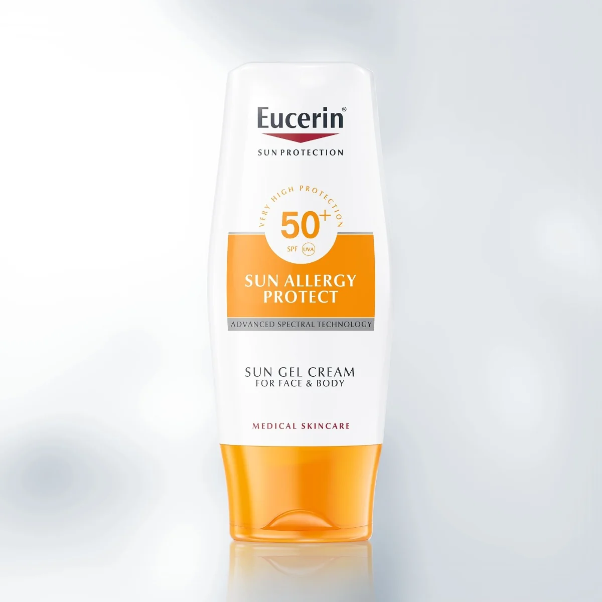 Eucerin SUN ALLERGY PROTECT SPF 50 1×150 ml, ochranný krémový gél na opaľovanie proti alergii na slnko