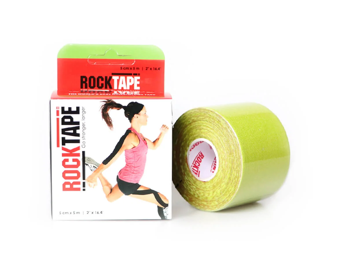 RockTape 5cm x 5m zeleno-žltá