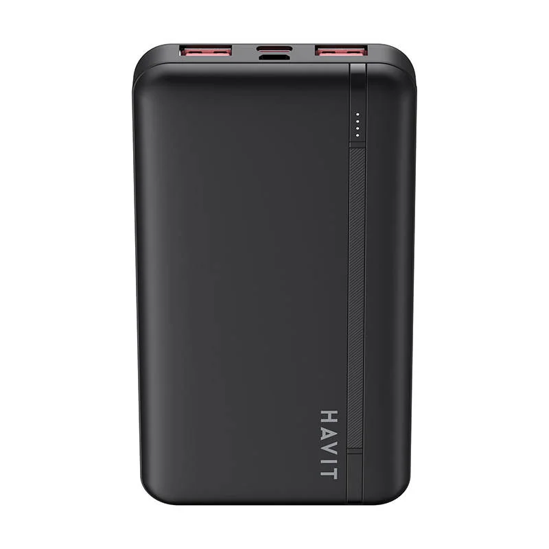 Havit PB90 Power Bank 10000mAh 2x USB / USB-C, čierny 