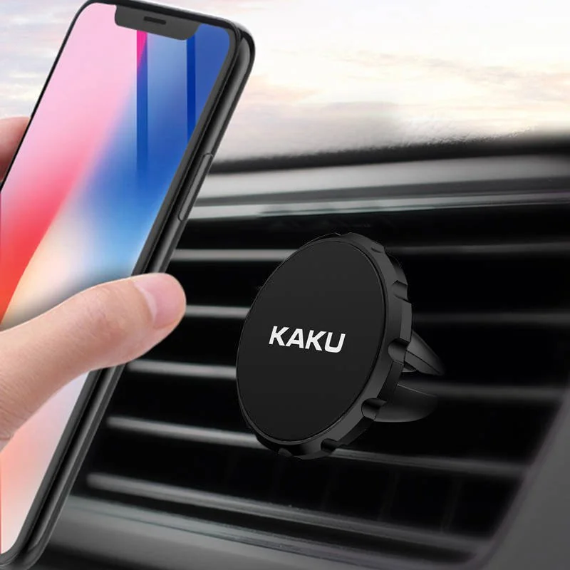 KAKU magnetický držiak na mobil do auta, čierny 