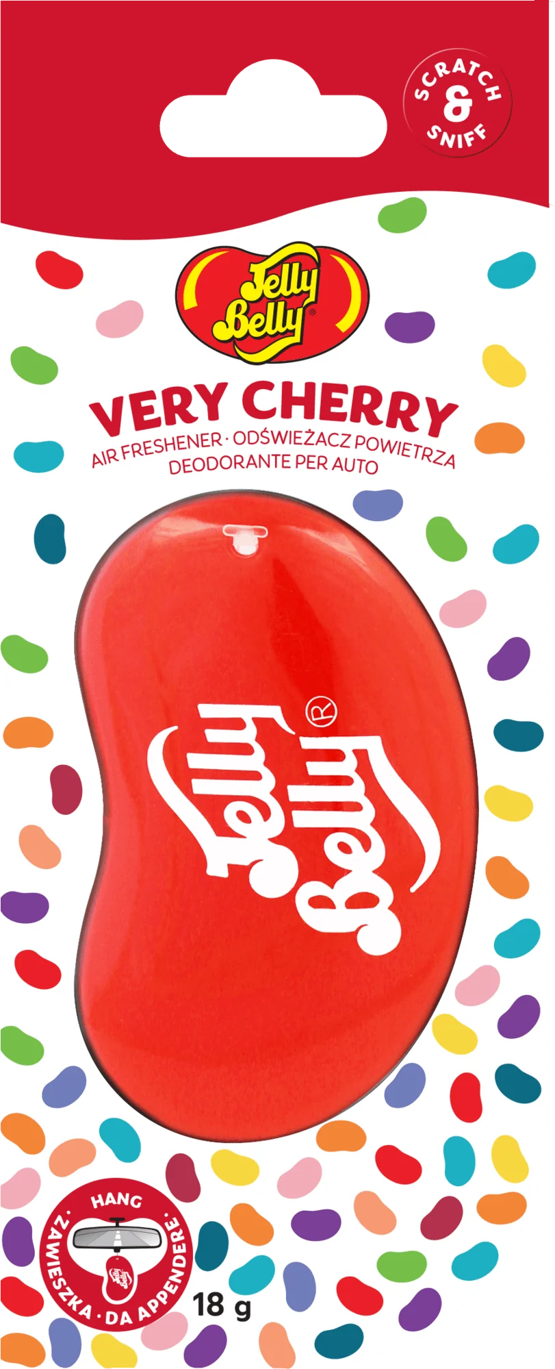 E303722801 Jelly Belly 3D Very Cherry závesný osviežovač vzduchu, čerešňa