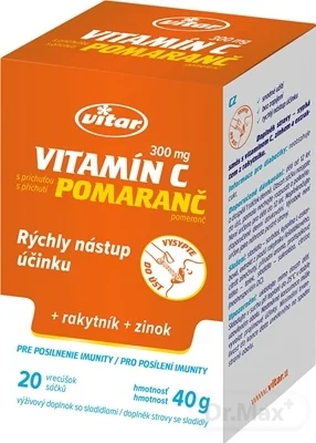 VITAR vitamín C 300 mg + rakytník + zinok