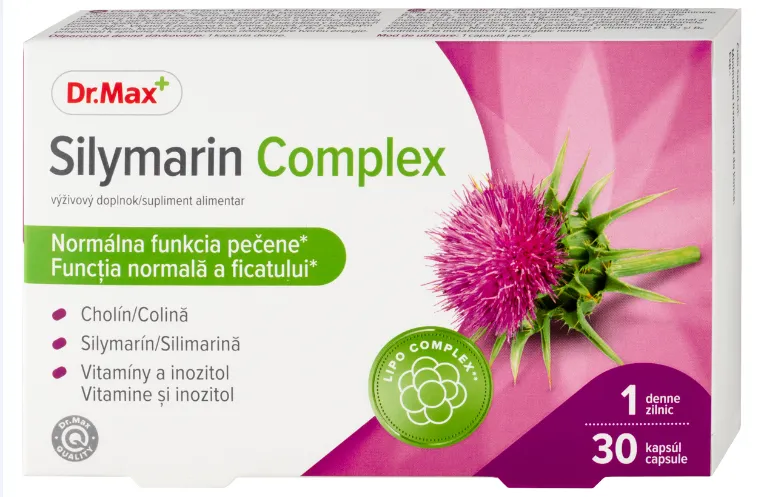Dr. Max Silymarin Complex 1×30 cps, výživový doplnok