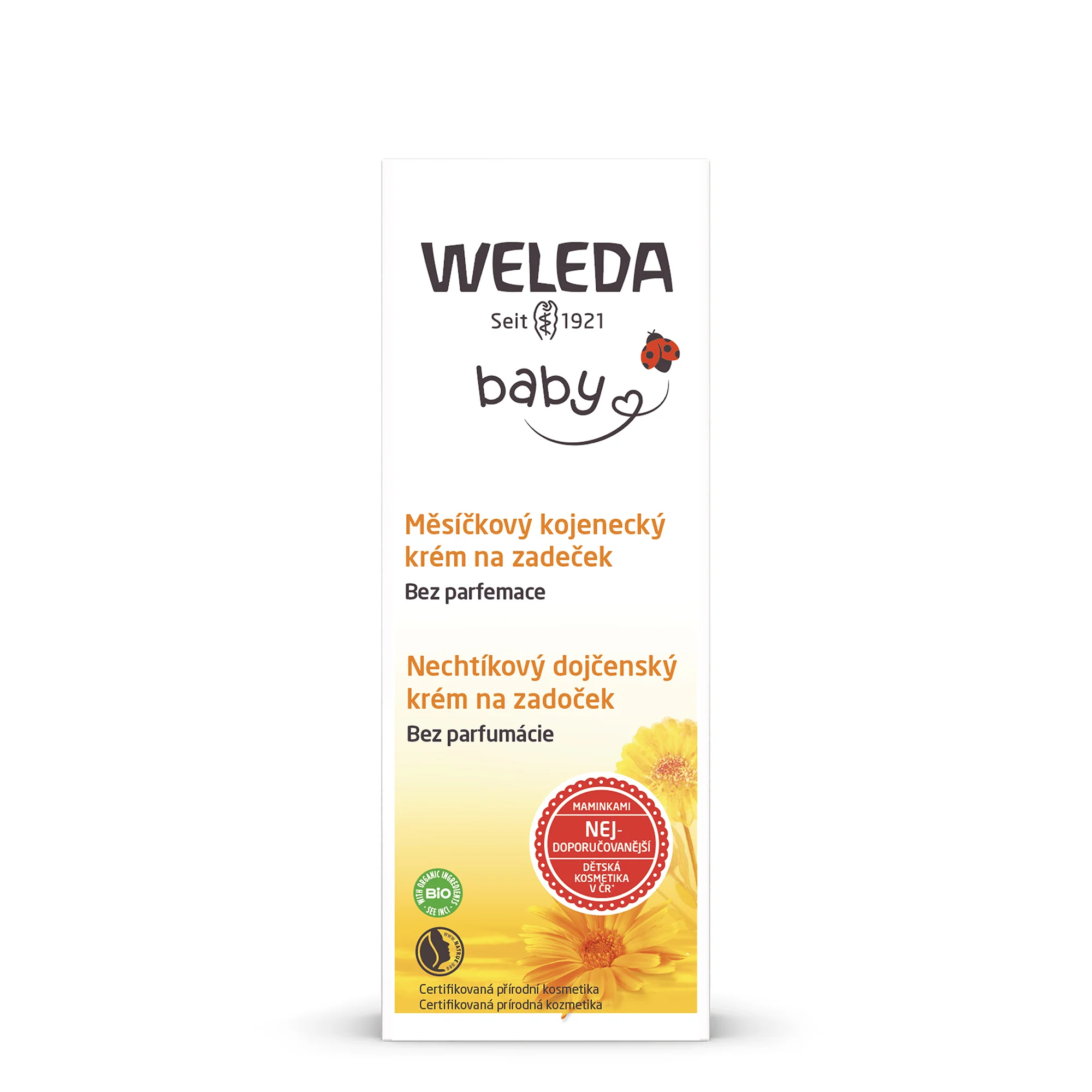 WELEDA Nechtíkový dojčenský krém na zadoček bez parfumácie 1×75 ml, krém na zadoček