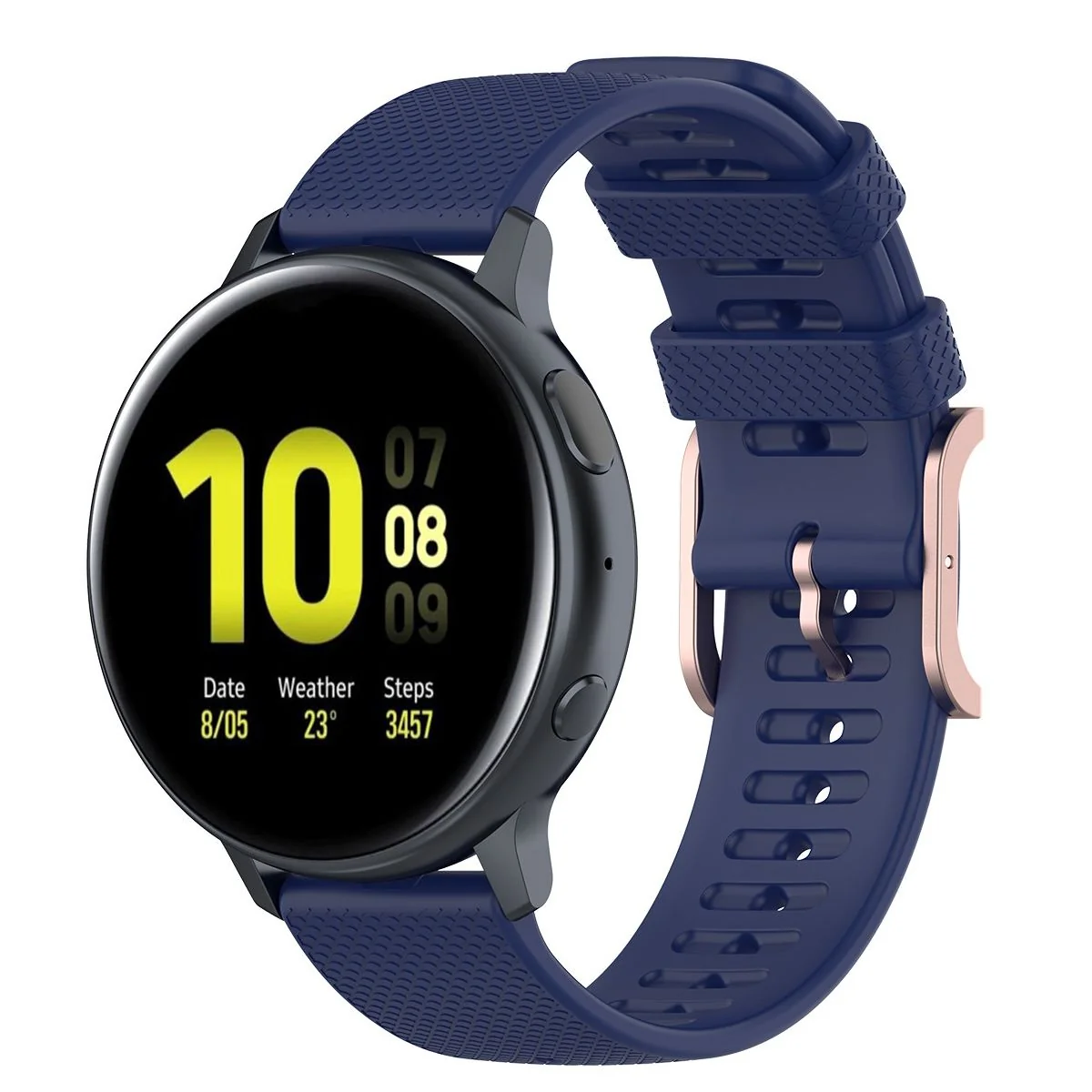 BStrap Silicone Rain remienok na Huawei Watch GT2 42mm dark blue