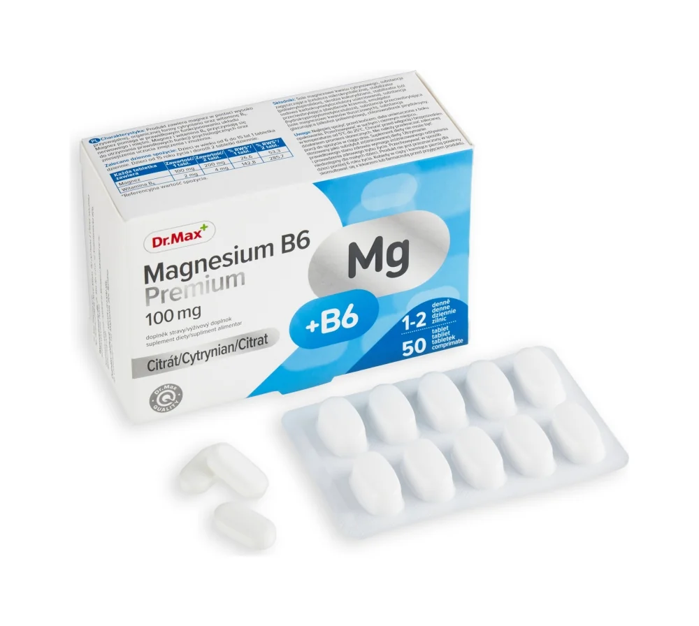 Dr. Max Magnesium B6 Premium 1×50 tbl, výživový doplnok