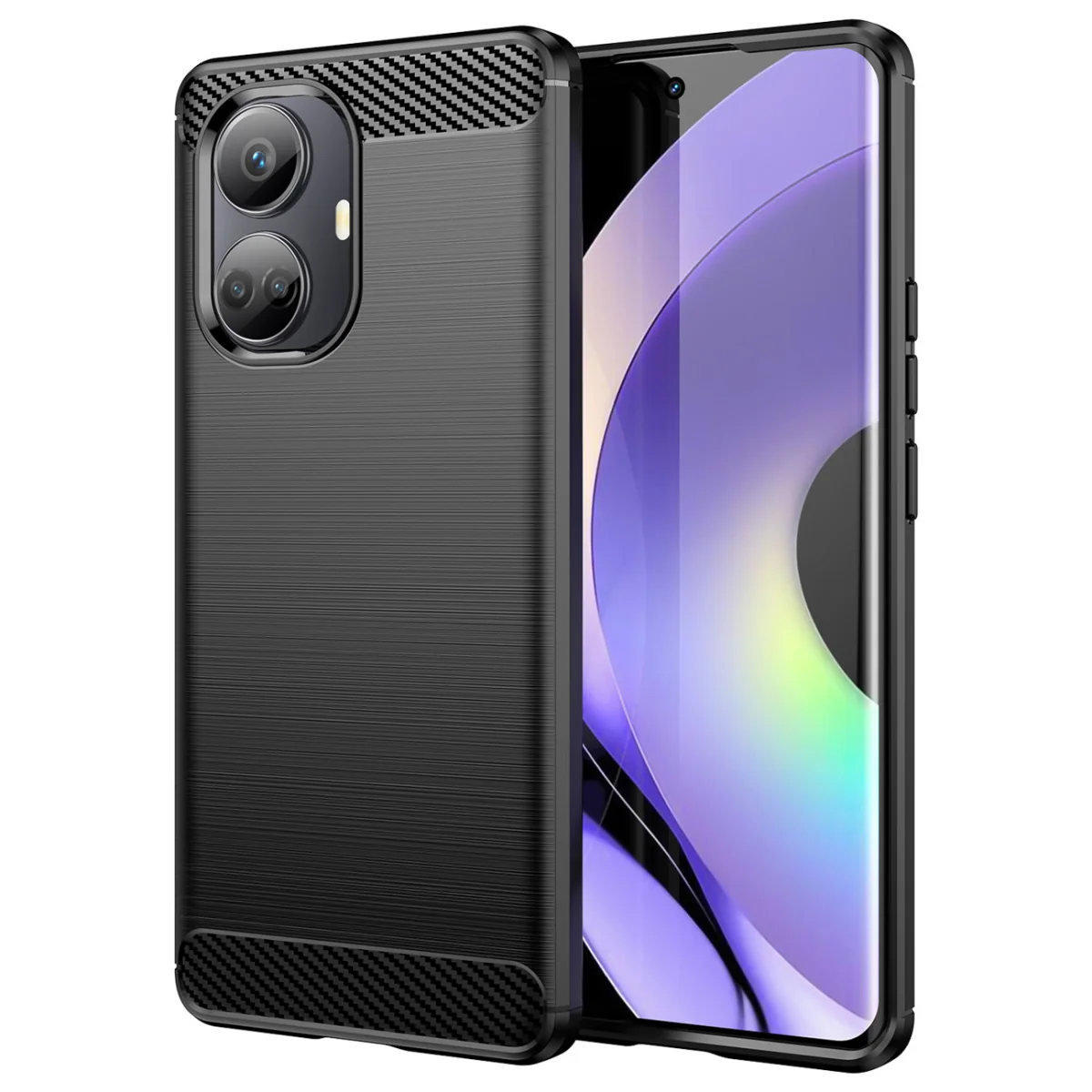 MG Carbon kryt na Realme 10 Pro čierny