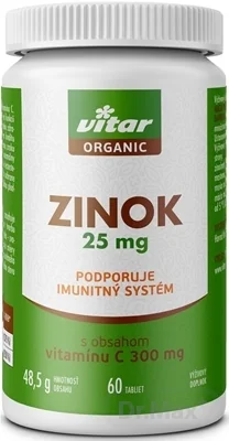 VITAR ORGANIC Zinok 25 mg