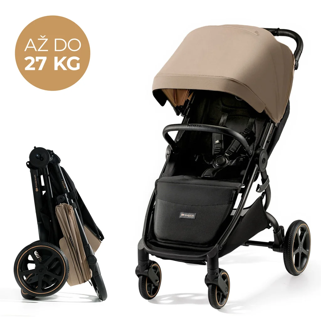 KINDERKRAFT SELECT Kočík športový Mitzy Linen Beige 1×1 ks, športový kočík