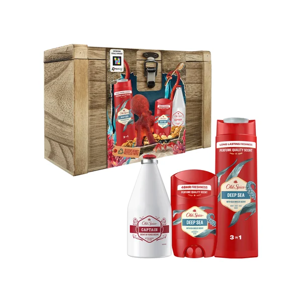 Old Spice Deep Sea & Captain Darčeková súprava so sprchovým gélom 1×1 ks, darčeková sada