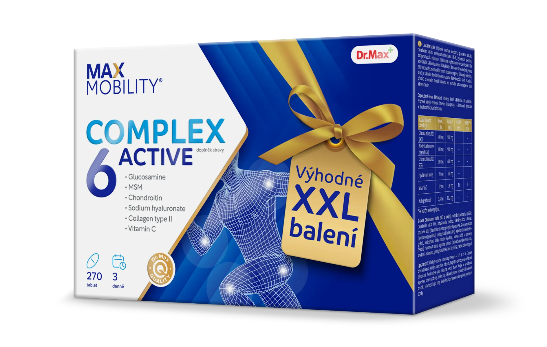 Dr. Max Complex 6 Active XXL 1×270 tbl, výživový doplnok