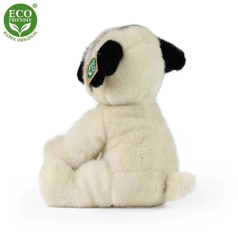 RAPPA - Plyšový pes mops 30 cm ECO-FRIENDLY 