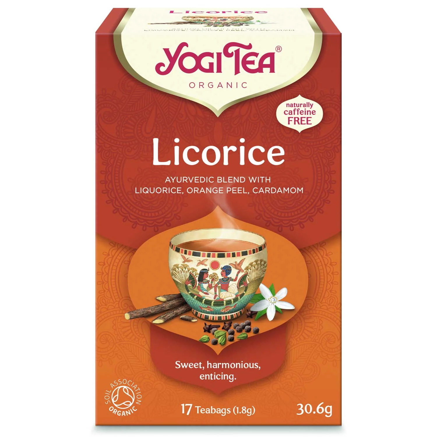 Yogi Tea Sladké drievko ajurvédsky čaj 17 x 1,8 g 