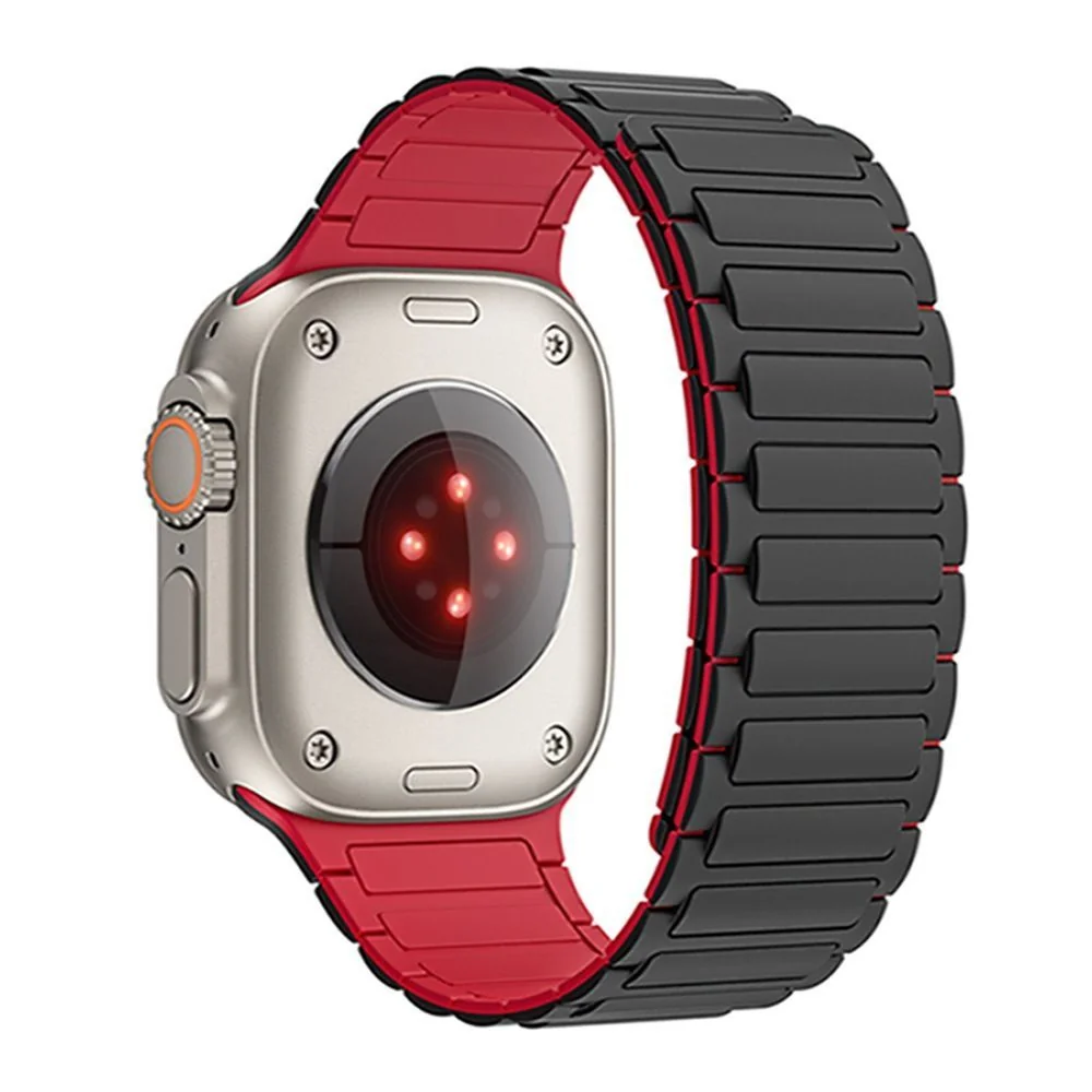 Tech-Protect Iconband Magnetic remienok na Apple Watch 42/44/45/49mm black/red