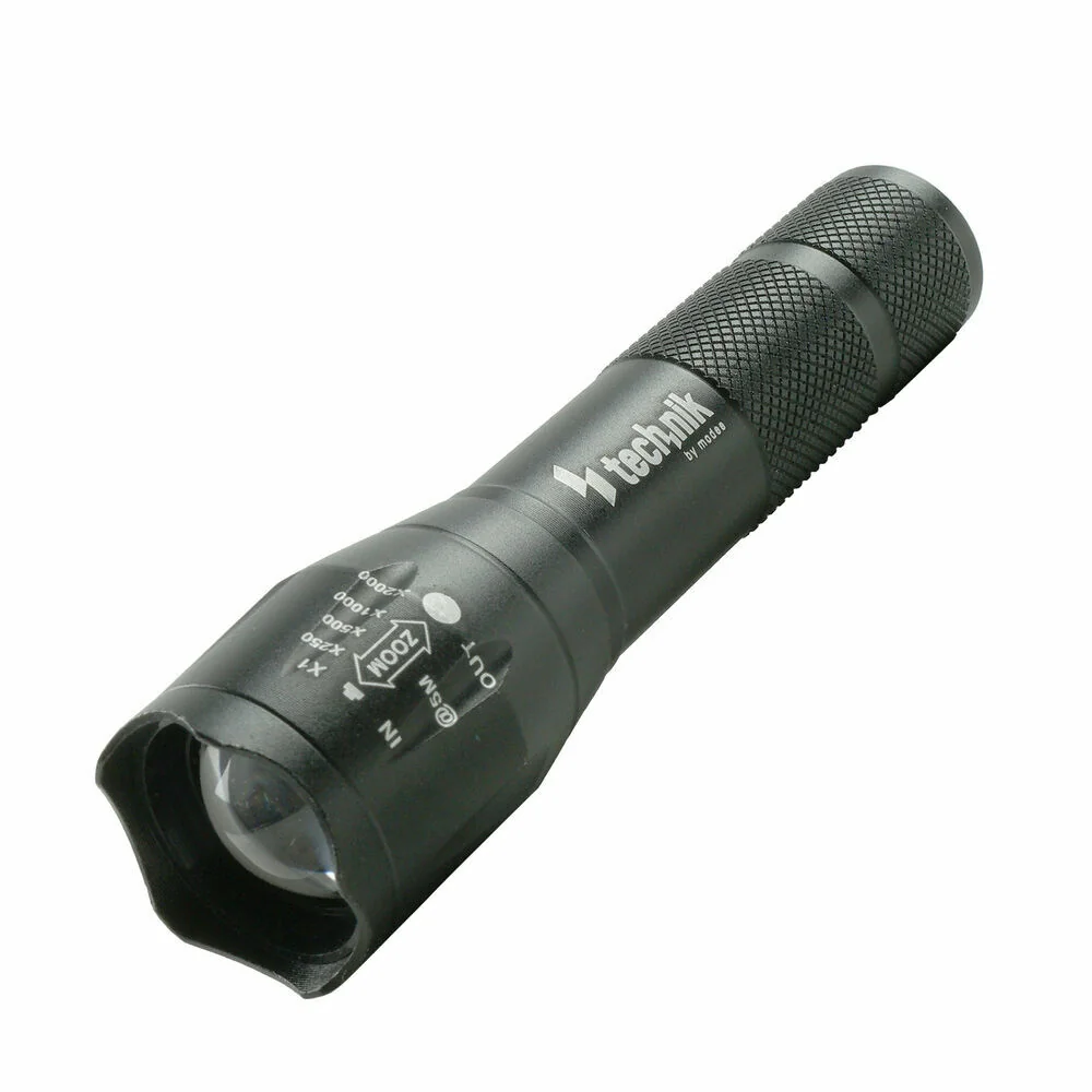 Technik MT-P5 Flashlight svietidlo (1x18650 800mAh), XPE LED, micro-USB, stroboskop, SOS 