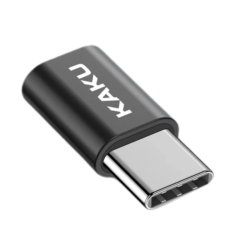 KAKU adaptér USB-C / Micro USB, čierny 