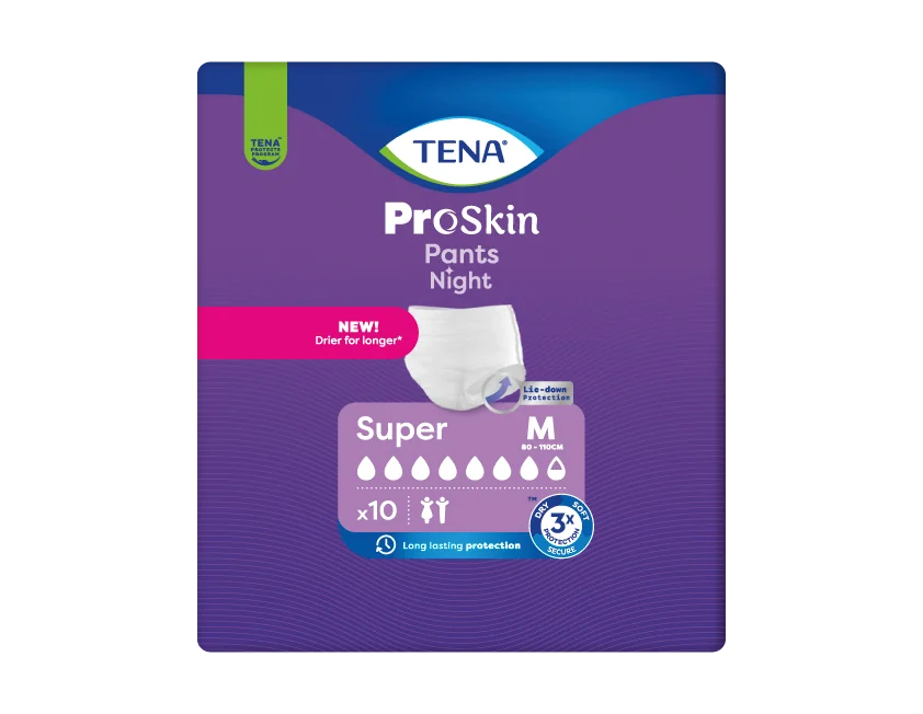 TENA PANTS NIGHT SUPER M 10KS