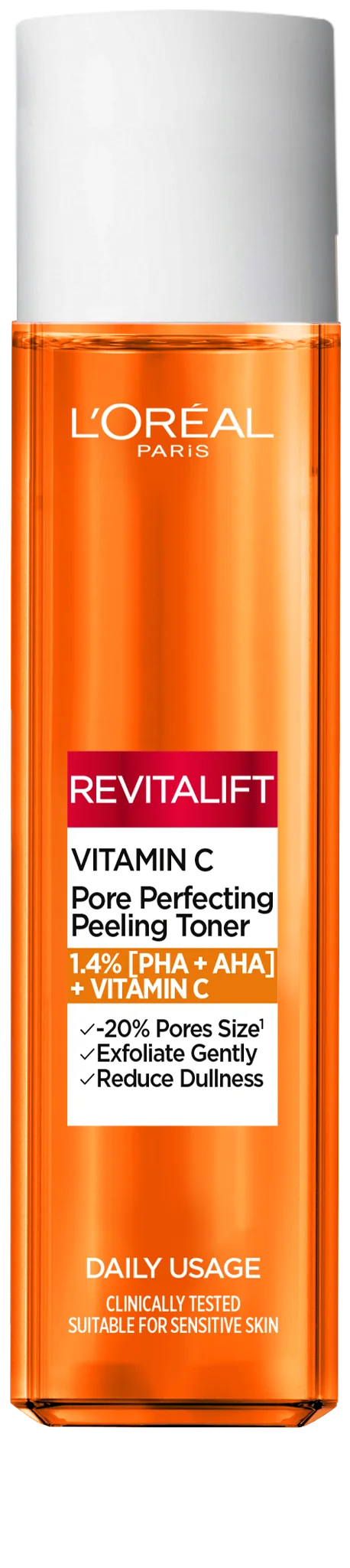 L’Oréal Paris Bright Reveal Vitamin C tonikum na zmenšenie pórov a rozjasnenie mdlého vzhľadu pleti