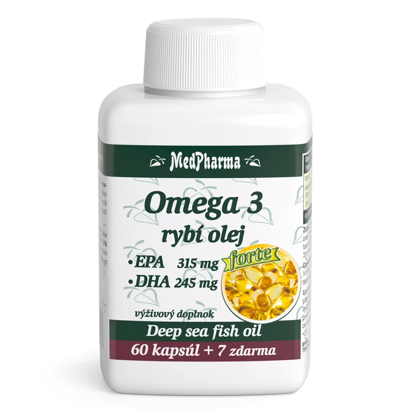 MedPharma OMEGA 3 rybí olej forte - EPA, DHA