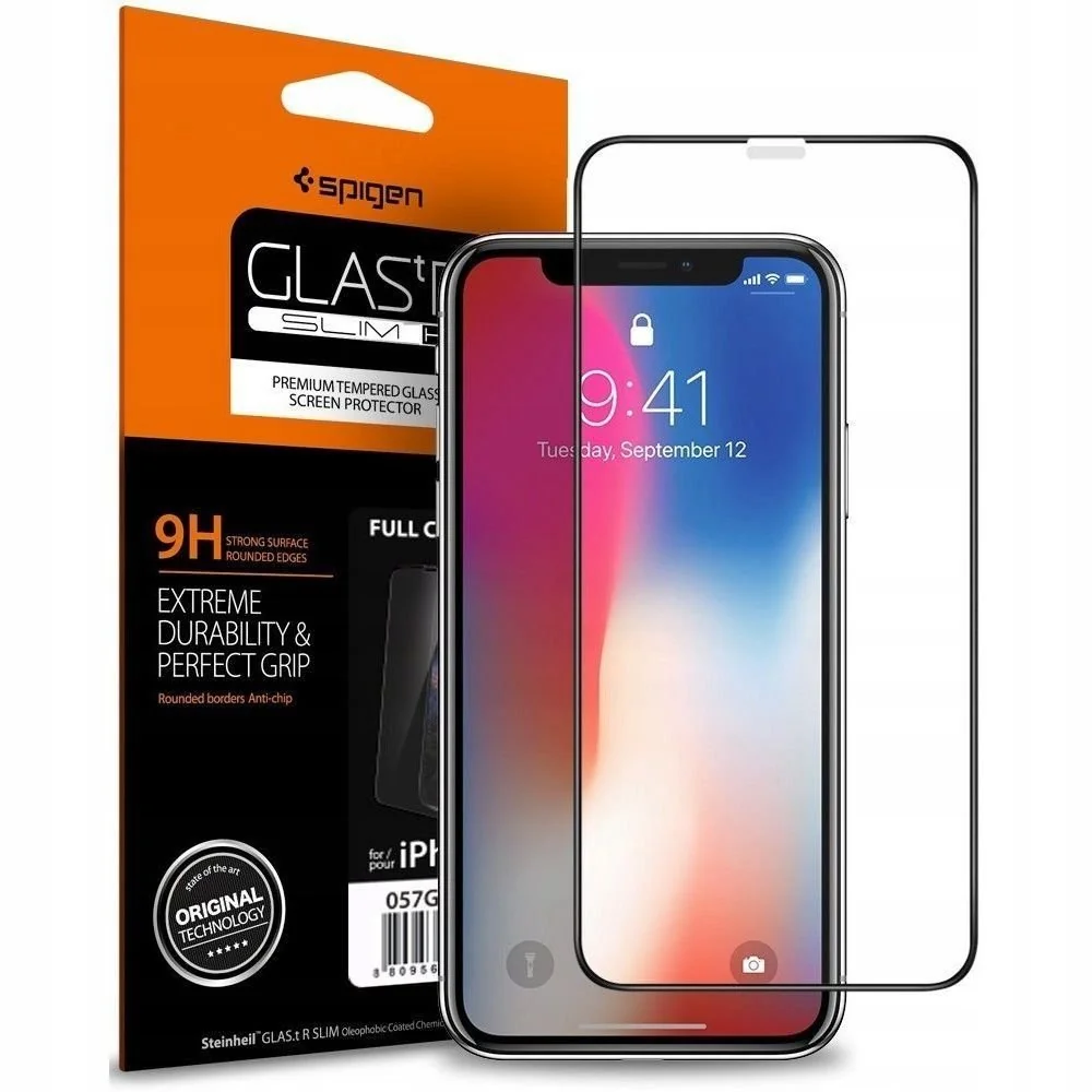 Spigen Full Cover ochranné sklo na iPhone 11 / XR, čierne