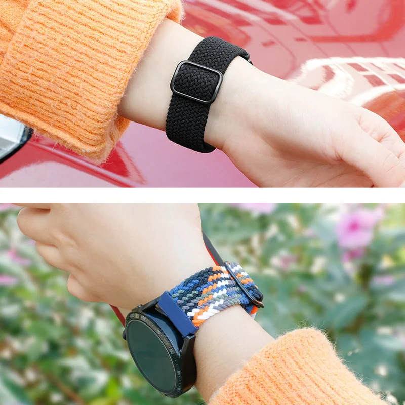 BStrap Elastic Nylon remienok na Xiaomi Amazfit Bip strawberry