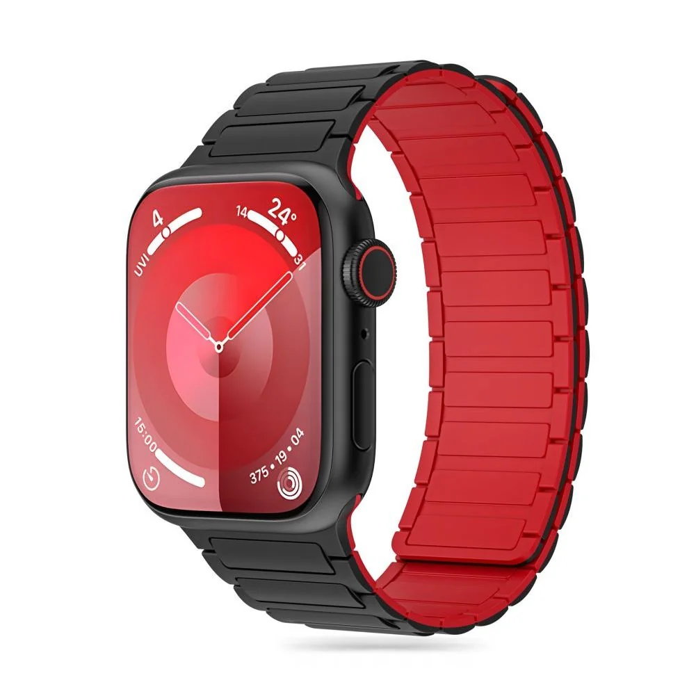 Tech-Protect Iconband Magnetic remienok na Apple Watch 42/44/45/49mm black/red