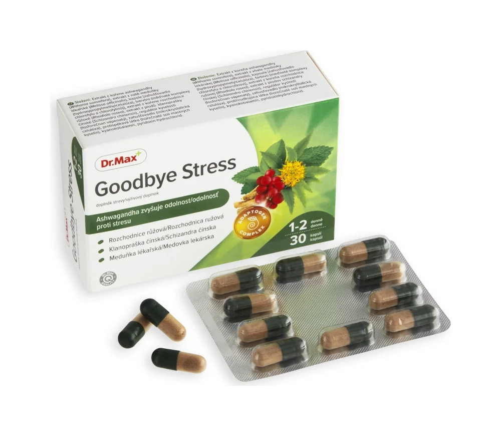 Dr. Max Goodbye Stress 1×30 cps, výživový doplnok