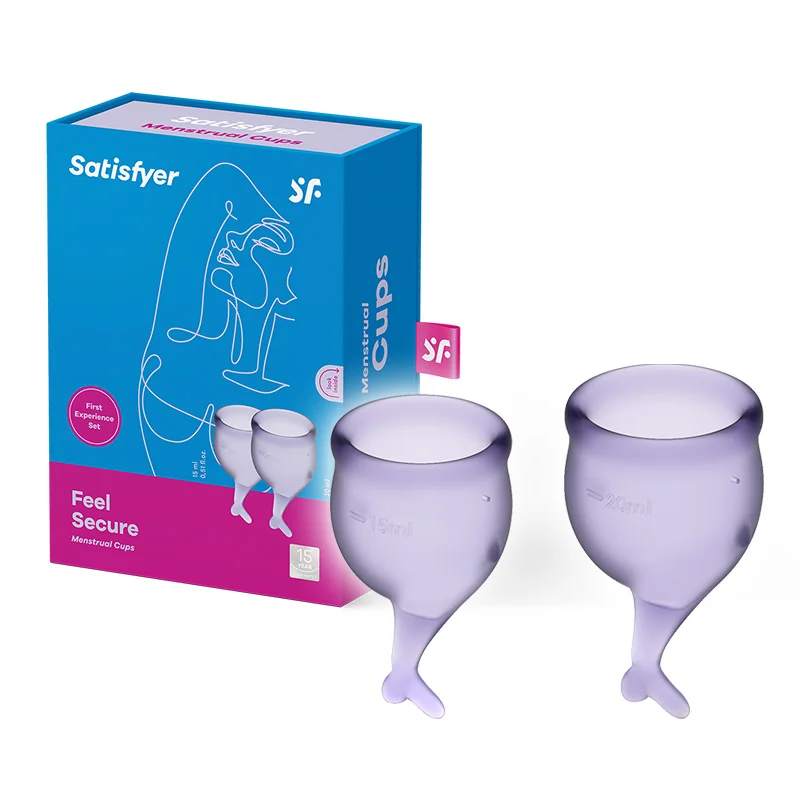 Satisfyer menštruačný kalíšok Feel Secure set 2ks lilac