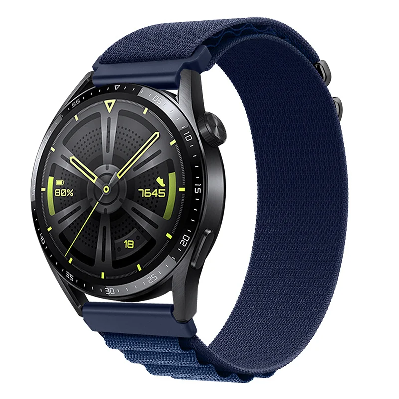 BStrap Nylon Loop remienok na Samsung Galaxy Watch 42mm navy blue