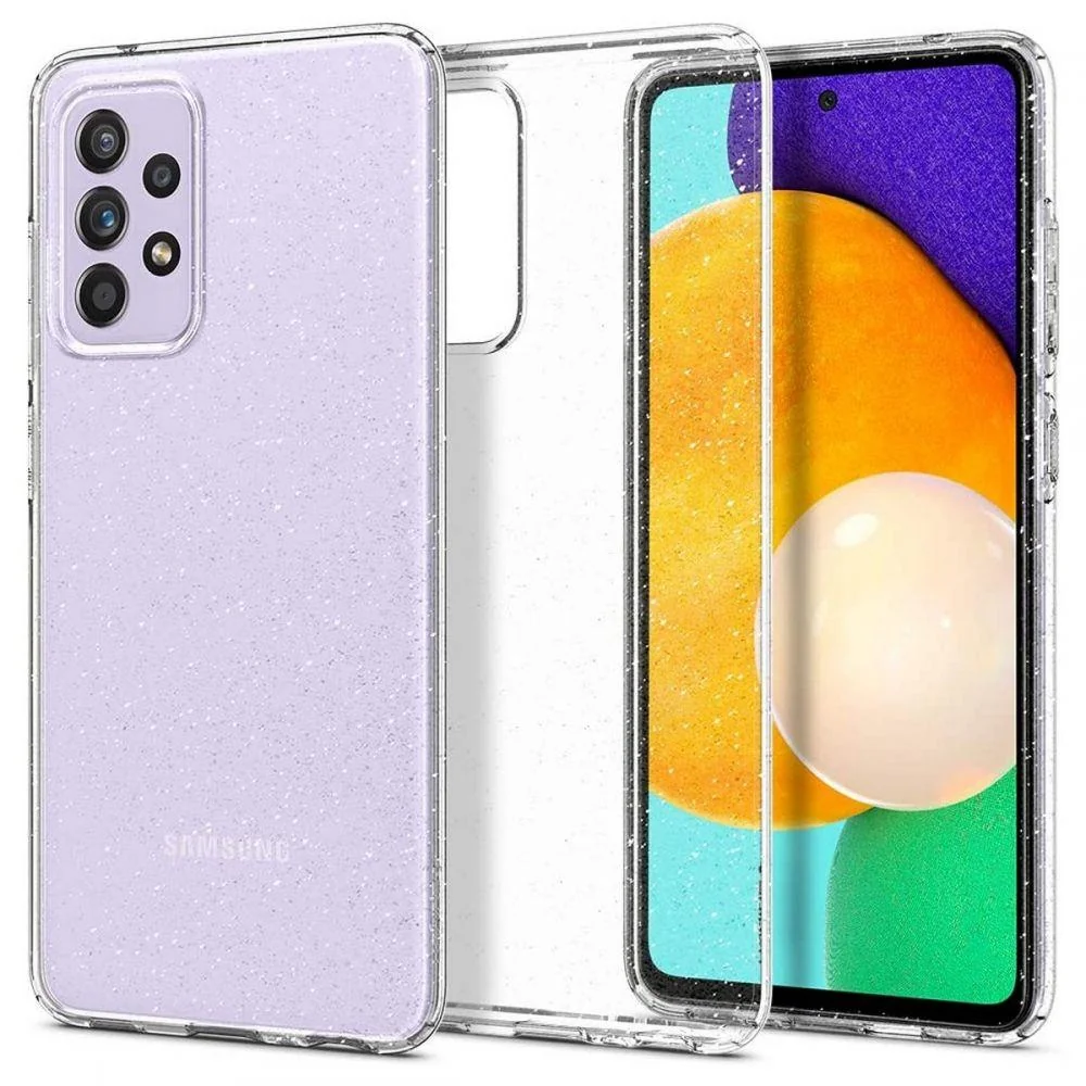 Spigen Liquid Crystal silikónový kryt na Samsung Galaxy A72, glitter priesvitný riesvitný