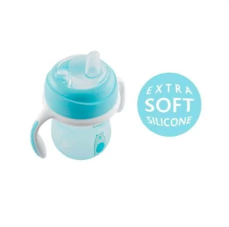 CHICCO Hrnček učiaci Transition s držadlami 200 ml žltý 4 m+ 1×1 ks, učiaci hrnček