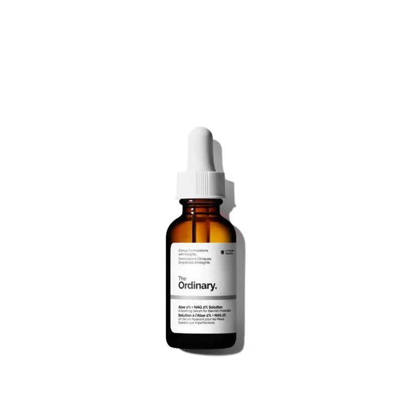 THE ORDINARY - Aloe 2% + NAG 2% Solution - upokojujúce sérum pre aknóznu pleť 30ml