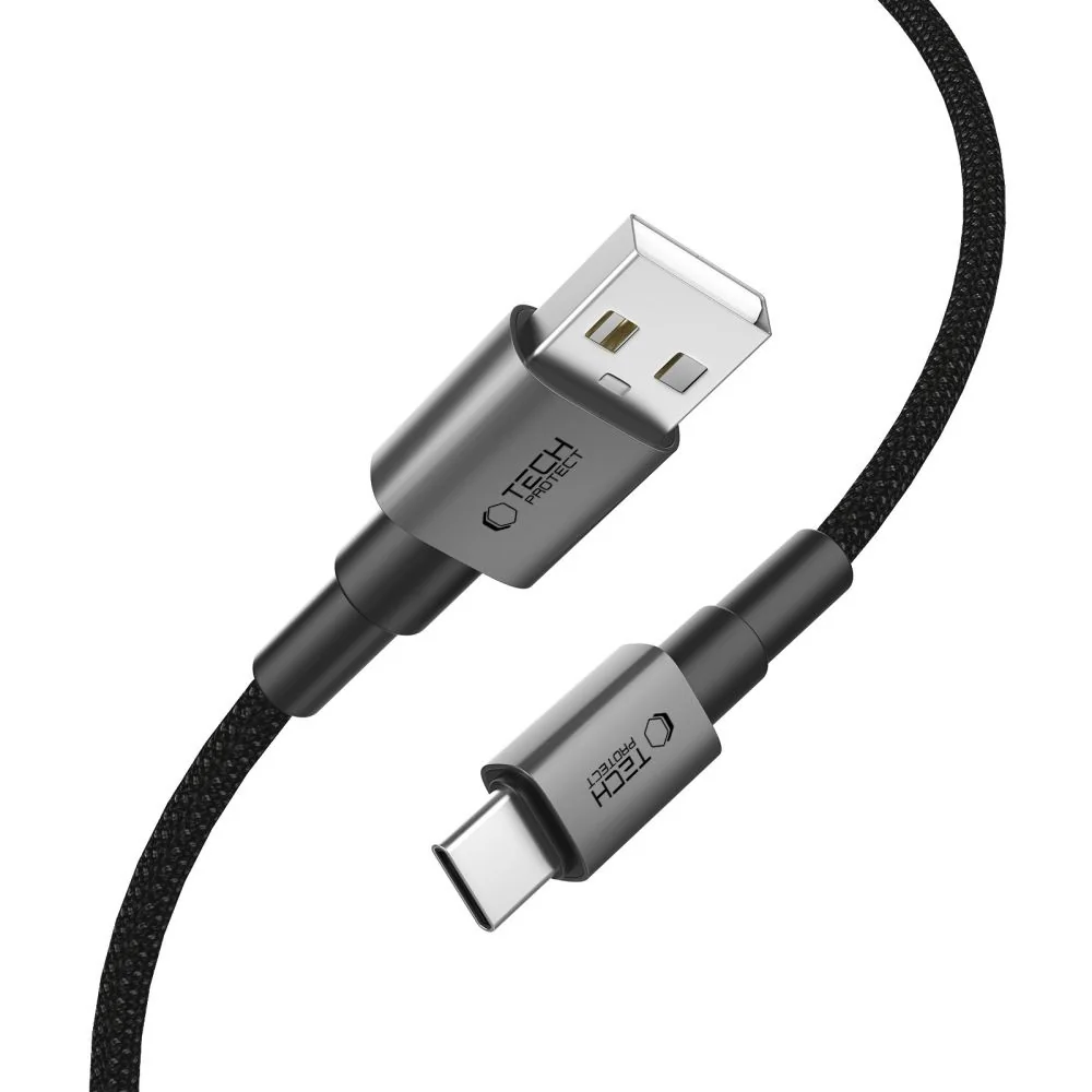 Tech-Protect Ultraboost DNA kábel USB / USB-C 15W / 3A 0.5m, šedý 