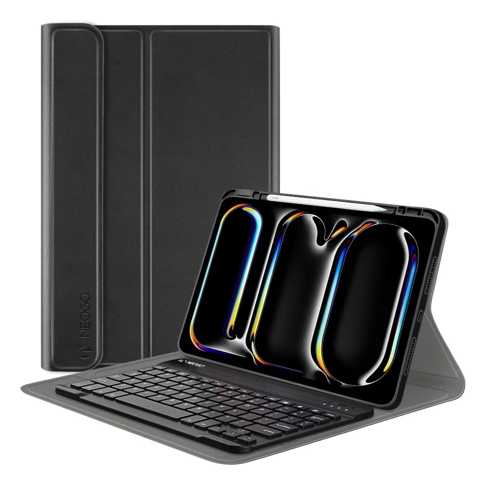 NEOGO Smart Cover Keyboard puzdro na iPad Pro 11'' 2024, čierne