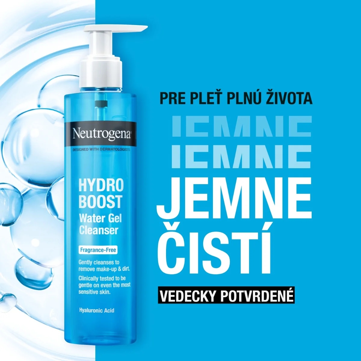 NEUTROGENA® Hydro Boost neparfumovaný čistiaci gél 1×200 ml, čistiaci gél