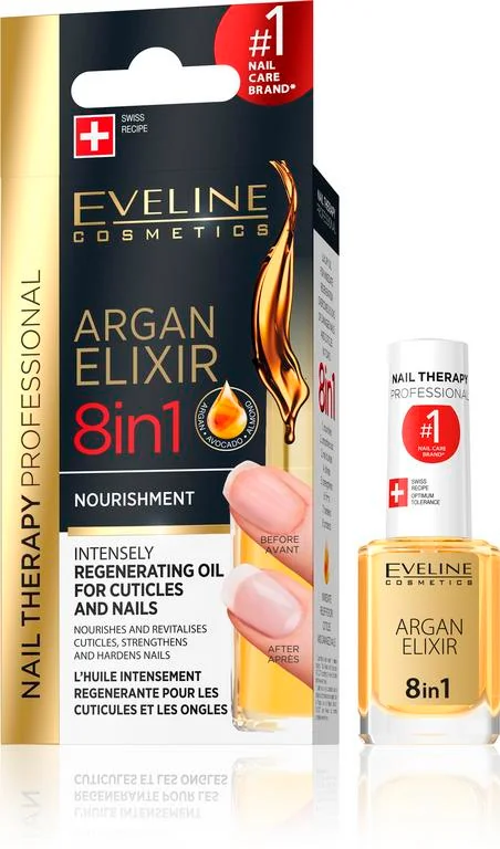 EVELINE SPA Argan elixír 8v1 na kožičku a nechty