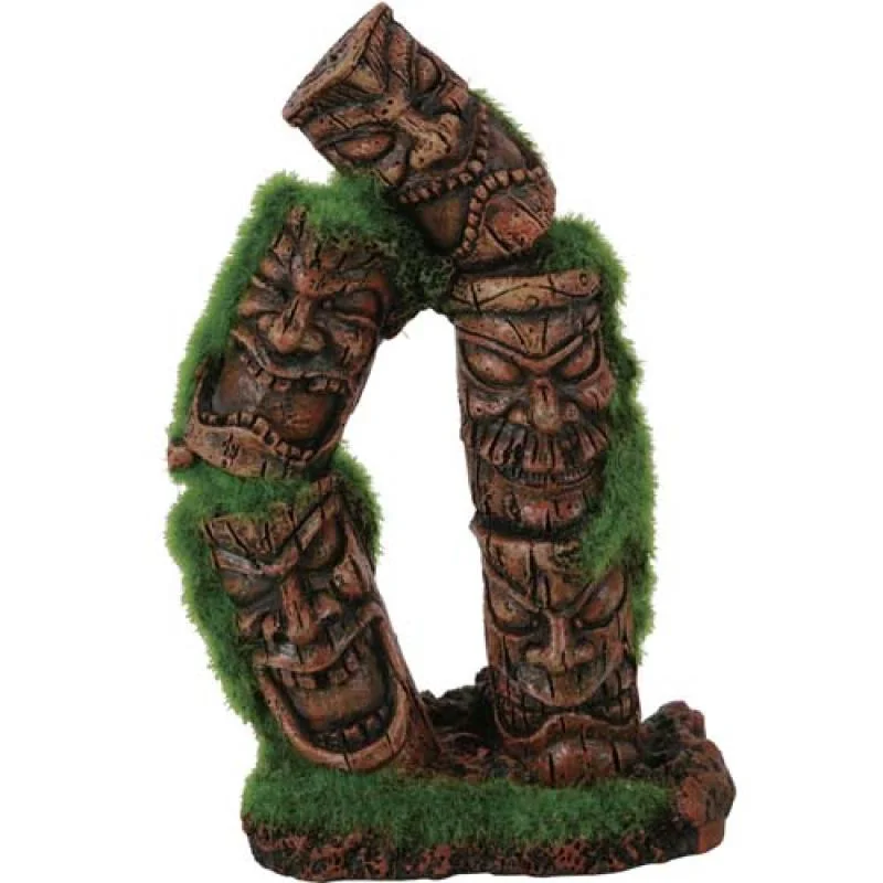 ZOLUX Dekorácia do akvária TOTEM 2 so živými semienkami machu 7,7 x 5,6 x 13,8cm 