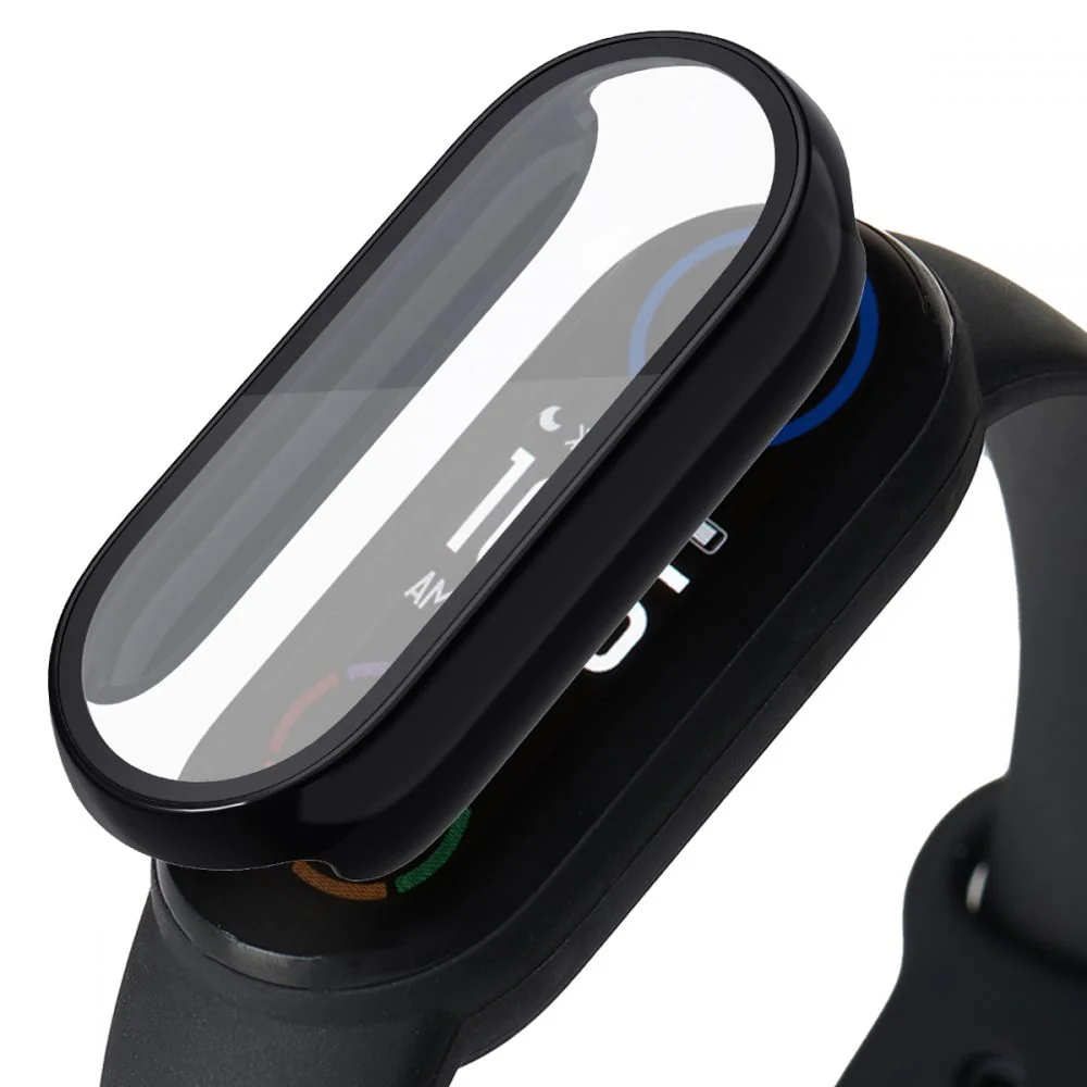 Tech-Protect Defense 360 puzdro s ochranným sklom na Xiaomi Mi Band 3 / 4 / 5 / 6, čierne