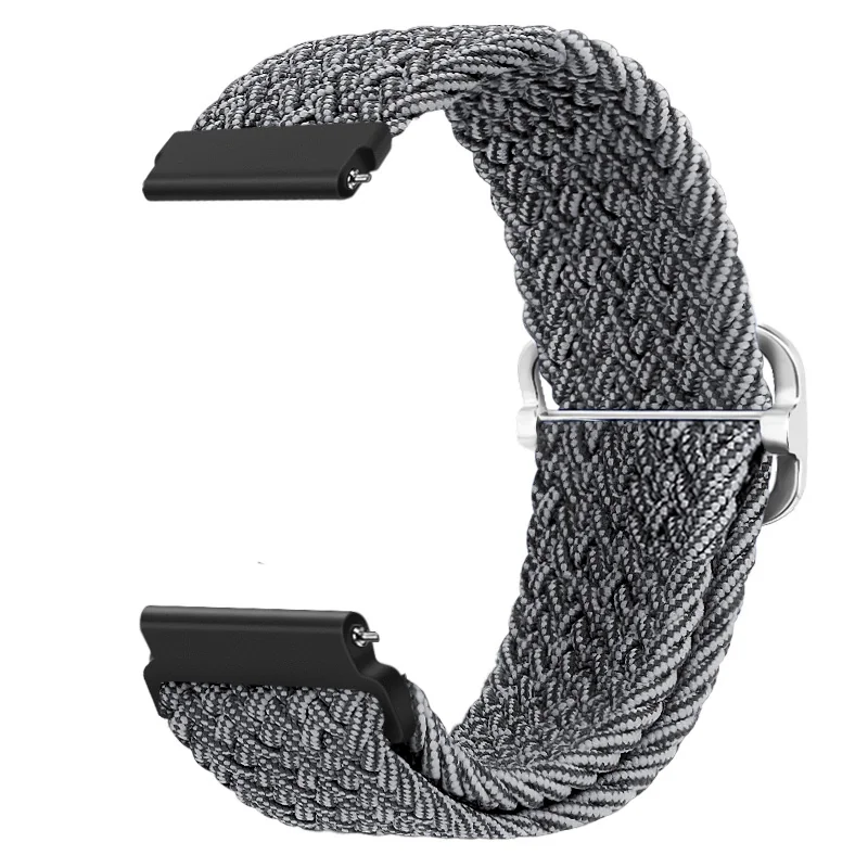 BStrap Braid Nylon remienok na Garmin Venu 2 gray black